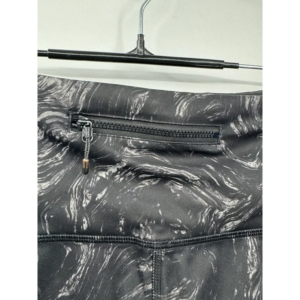 Lululemon Align High Rise Patterned Leggings Black Gray Size‎ 6 Athletic